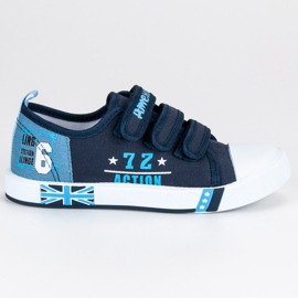 American Club Tênis de velcro americano da Marinha azul American Club Tênis de velcro americano da Marinha azul