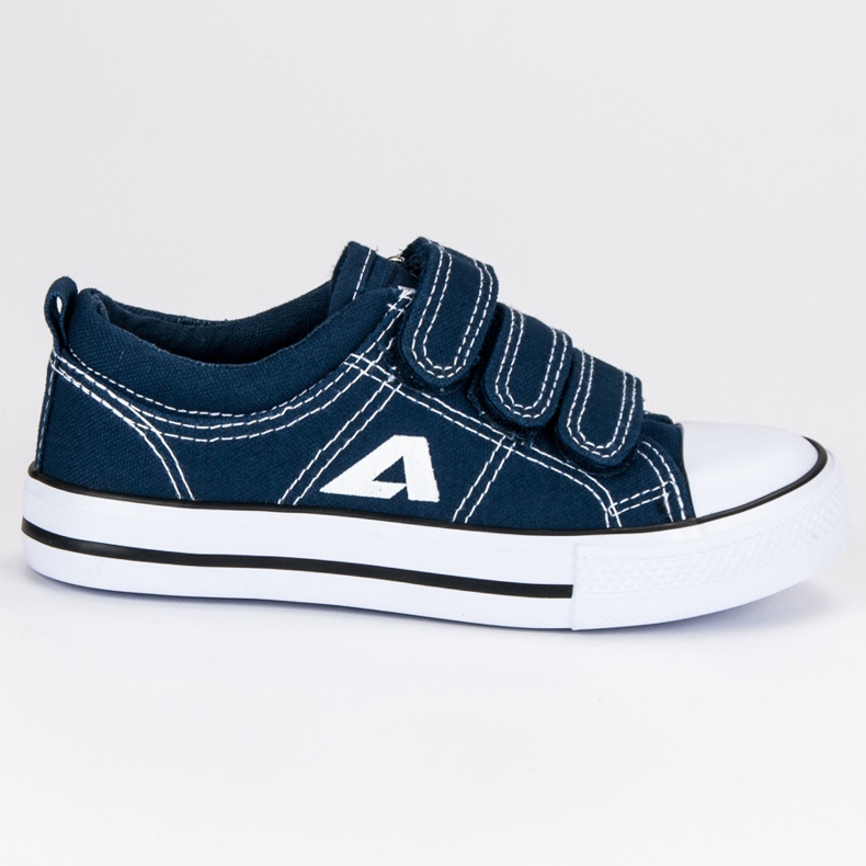 American Club Tênis de velcro americano azul