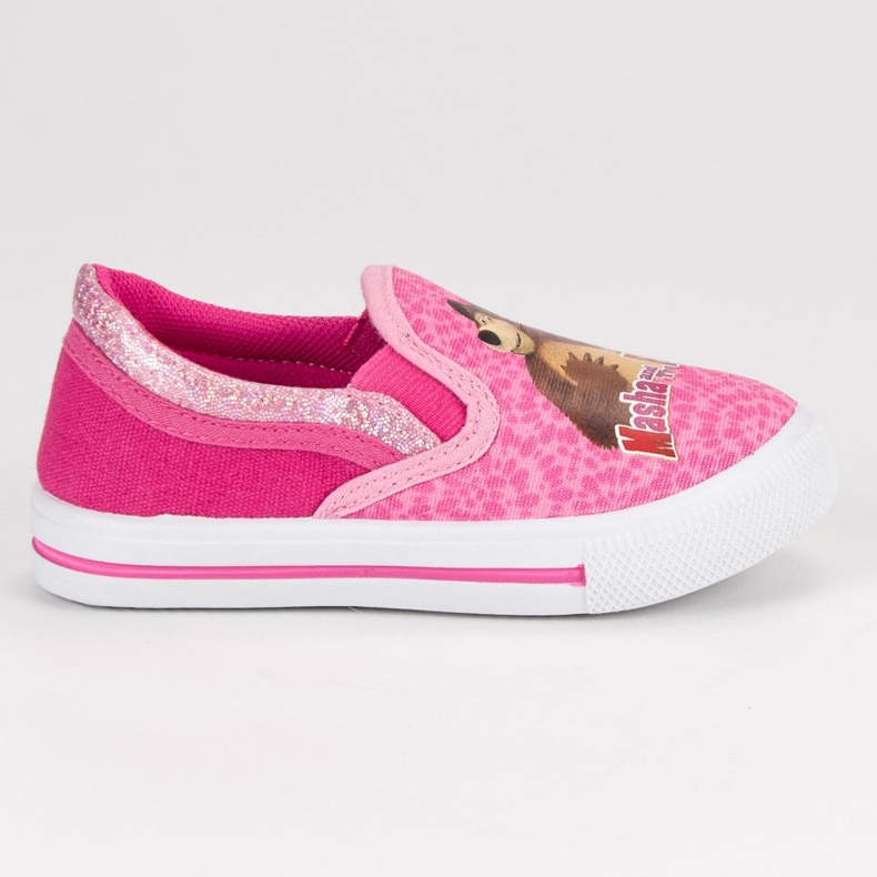 Sapatilhas Slipony Masha E Urso rosa