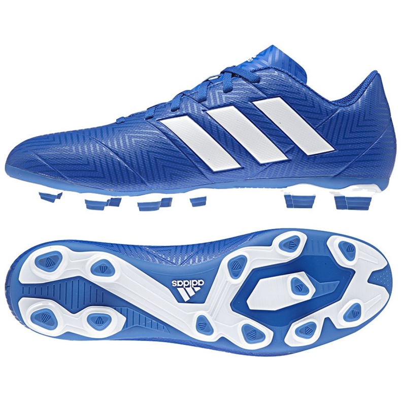 Chuteira Adidas Nemeziz 18.4 FxG M DB2115 multicolorido azul