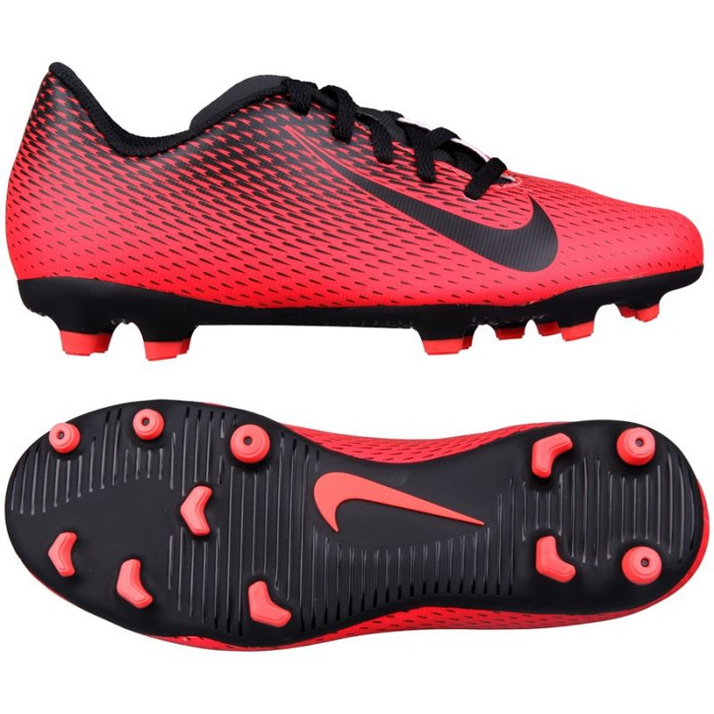 Chuteiras de futebol Nike Bravata Ii Fg Jr 844442-601 vermelho vermelho
