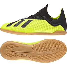 Sapatos de interior adidas X Tango 18.3 In Jr DB2426 amarelo amarelo