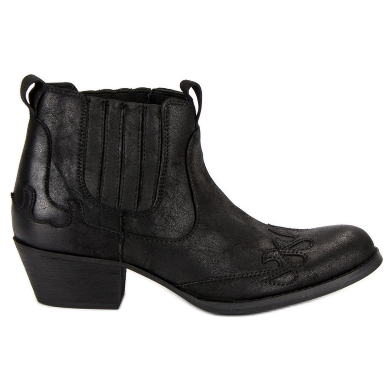 Corina botas de cowboy pretas preto
