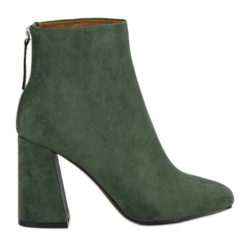 Corina Botas de camurça elegantes verde