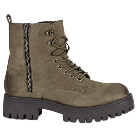 Corina Trabalhadores de camurça com nós marrom