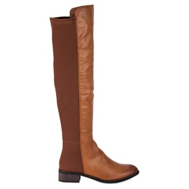 Corina Botas marrons acima do joelho marrom