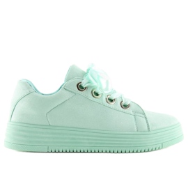 Tênis com fitas menta H99-23 Verde Claro