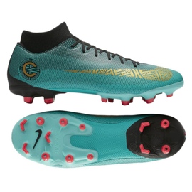 Chuteiras Nike Mercurial Superfly 6 Academy M CR7 Mg AJ3541-390 azul azul