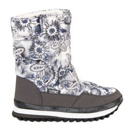 Botas de neve para o inverno cinza
