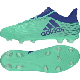 Chuteiras Adidas X 17.2 Fg M CP9189 multicolorido verde