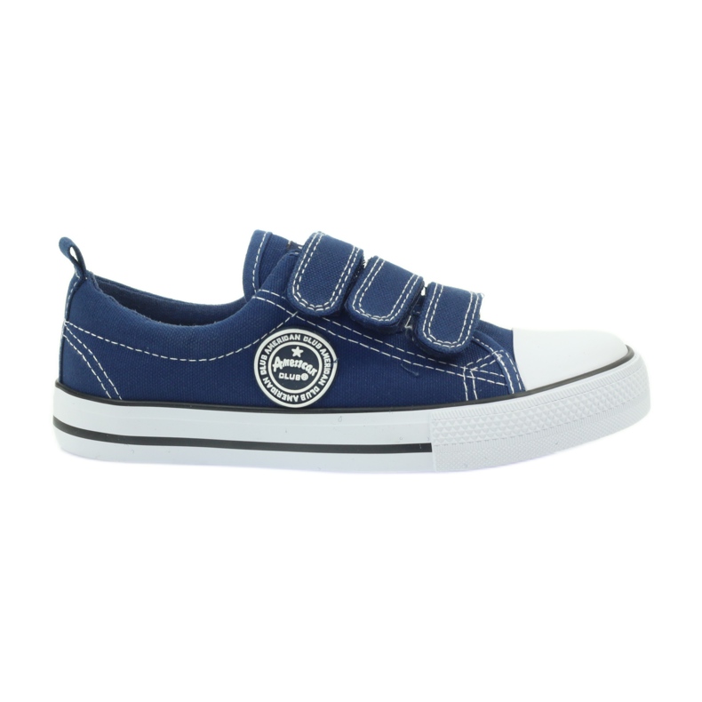 American Club Tênis jeans de velcro americano azul marinho