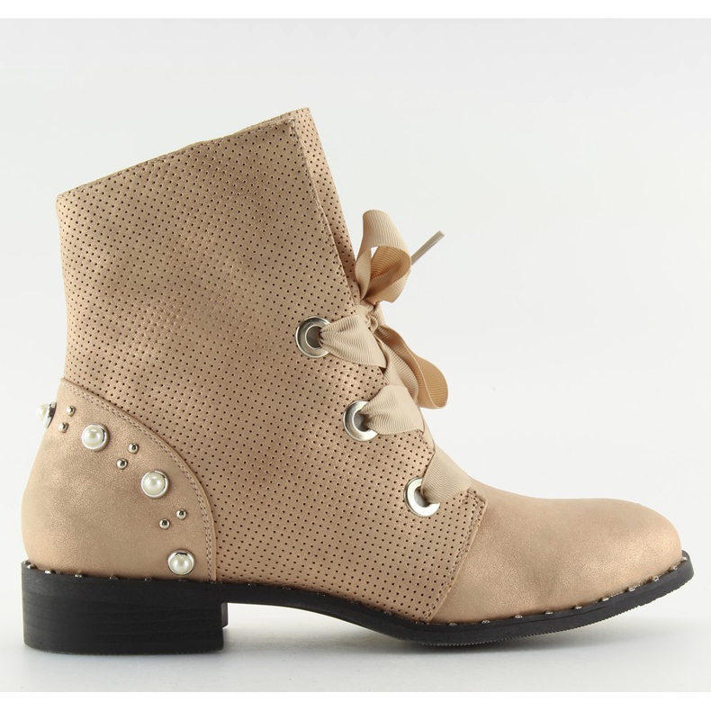 Botas para mulheres rosa 17018-13 champanhe