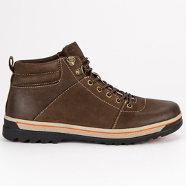 American Club Sapatos de couro dos homens americanos marrom