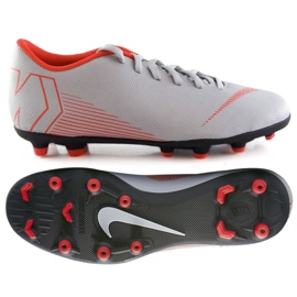 Sapatilhas Nike Mercurial Vapor 12 Club M AH7378-060 cinza cinza / prata