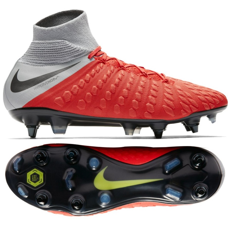 Chuteira Nike Hypervenom 3 Elite Df Sg Pro Ac M AJ3812-600 vermelho vermelho
