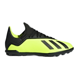 Chuteiras Adidas X Tango 18.3 Tf Jr DB2423 multicolorido amarelo
