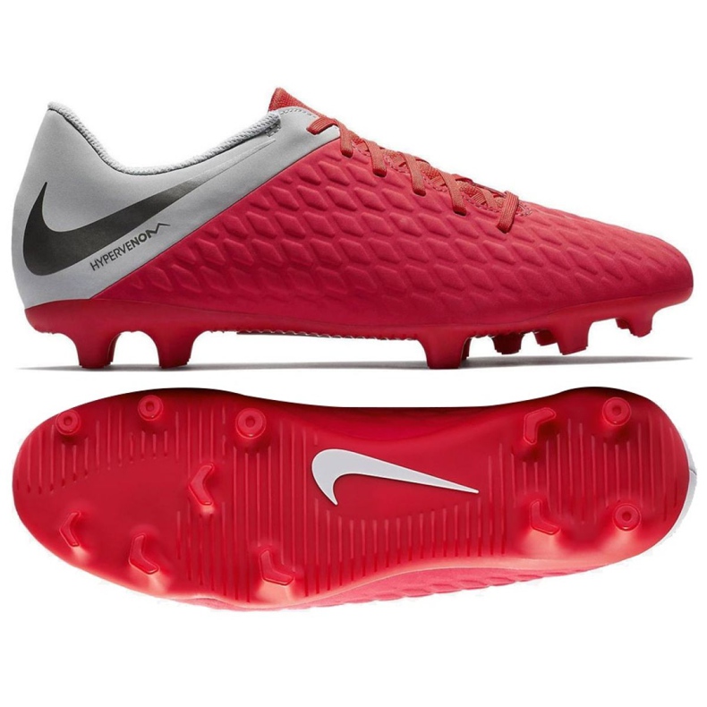 Chuteiras Nike Hypervenom Phantom 3 Club Fg 3 M AJ4145-600 vermelho vermelho
