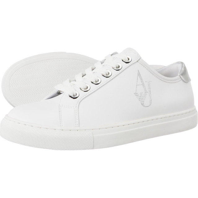 Armani Jeans Sapatilha tecida 7P610-00010 branco
