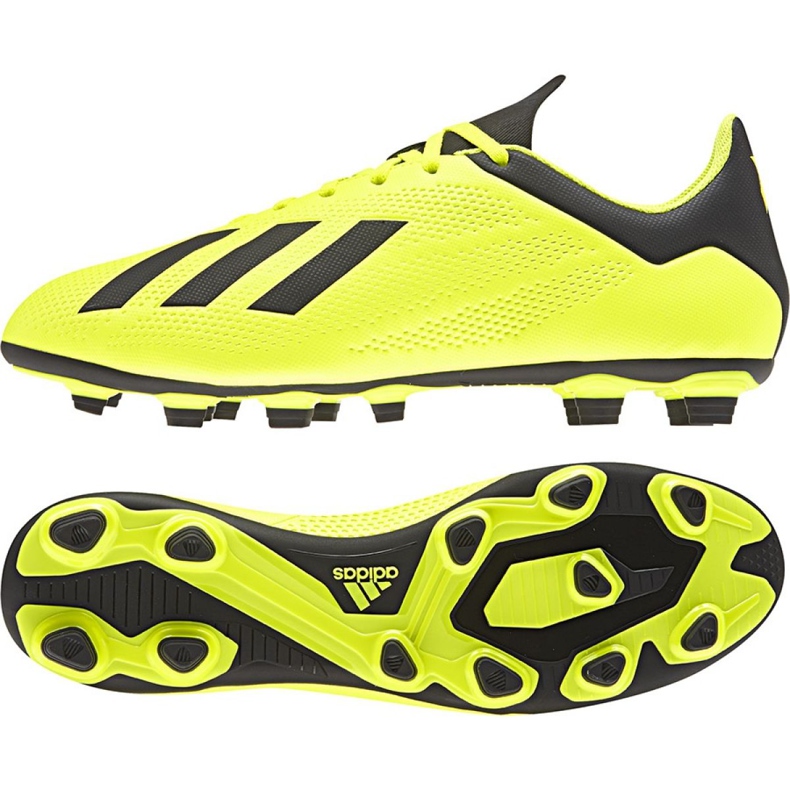 Chuteiras Adidas X 18.4 Fg M DB2188 amarelo amarelo Chuteiras Adidas X 18.4 Fg M DB2188 amarelo amarelo