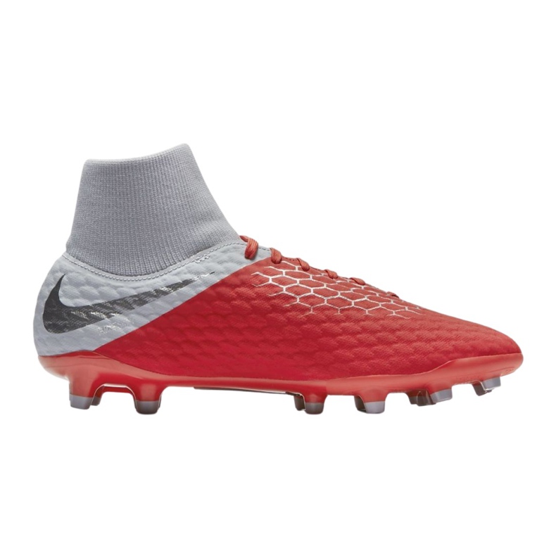 Chuteiras Nike Hypervenom 3 Academy Df Fg M AQ9217-600 multicolorido prata