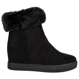 Seastar Botas pretas de cunha preto