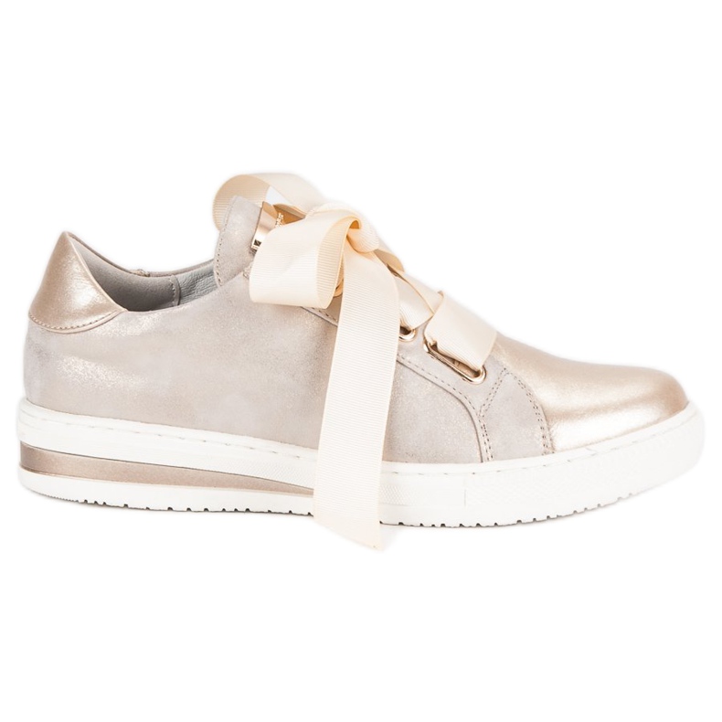 Filippo Sapatos Amarrados Dourados