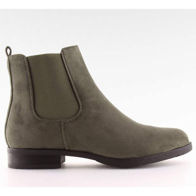 Botas femininas de camurça verde NC721