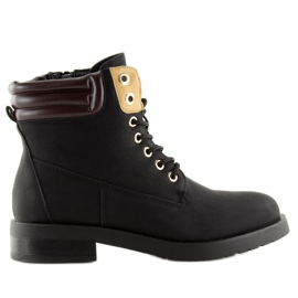 Botas de madeira pretas femininas ZH788 pretas preto marrom