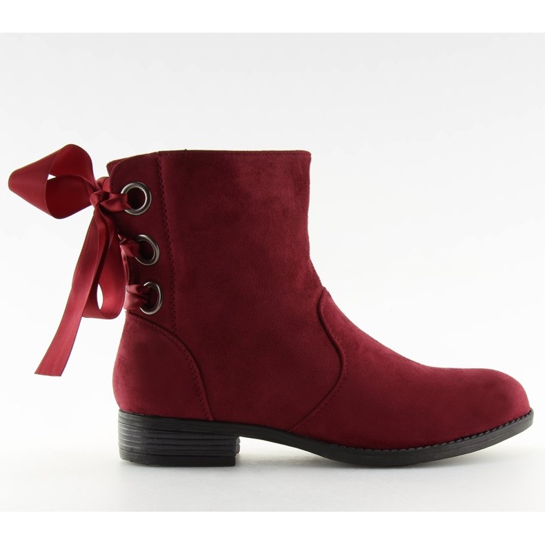 Botins Flat claret 3741 Vinho vermelho