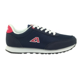 American Club Sapatos esportivos American ADI para mulheres 1756 azul marinho vermelho azul-marinho