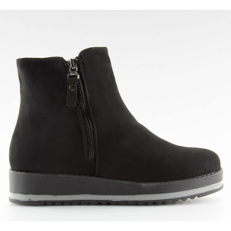 Botas pretas Chelsea com sola alta K103 preto