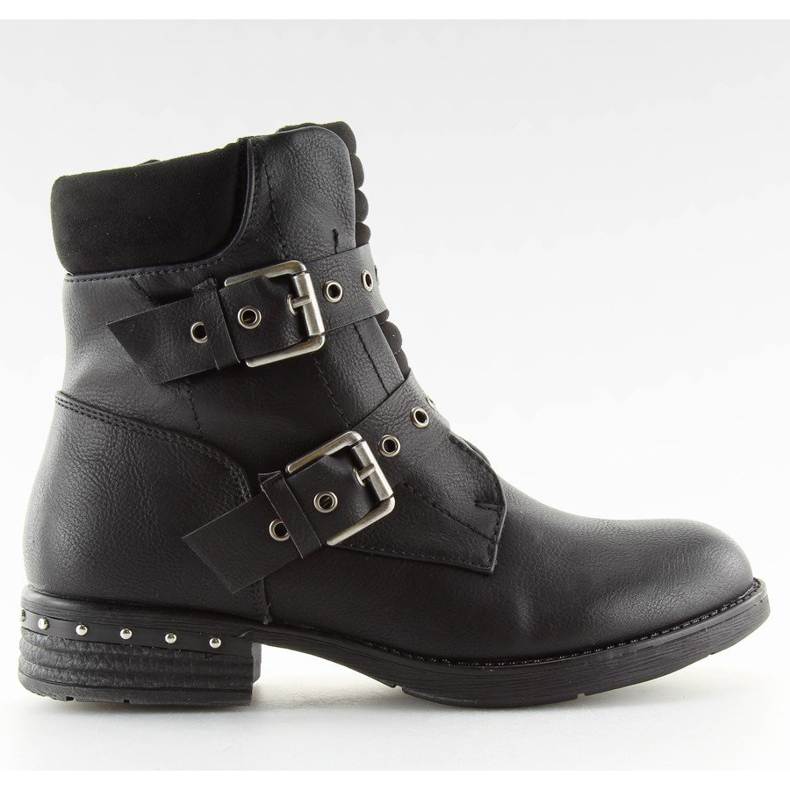Botas pretas das mulheres negras S165 preto