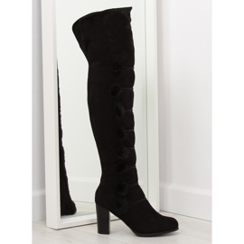 Botas de mosqueteiro pretas FC-H115 pretas preto