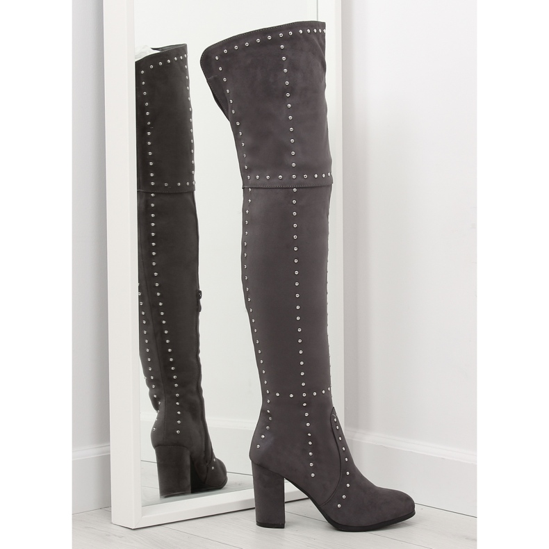 Coxa cinza de salto alto NC221 cinzento