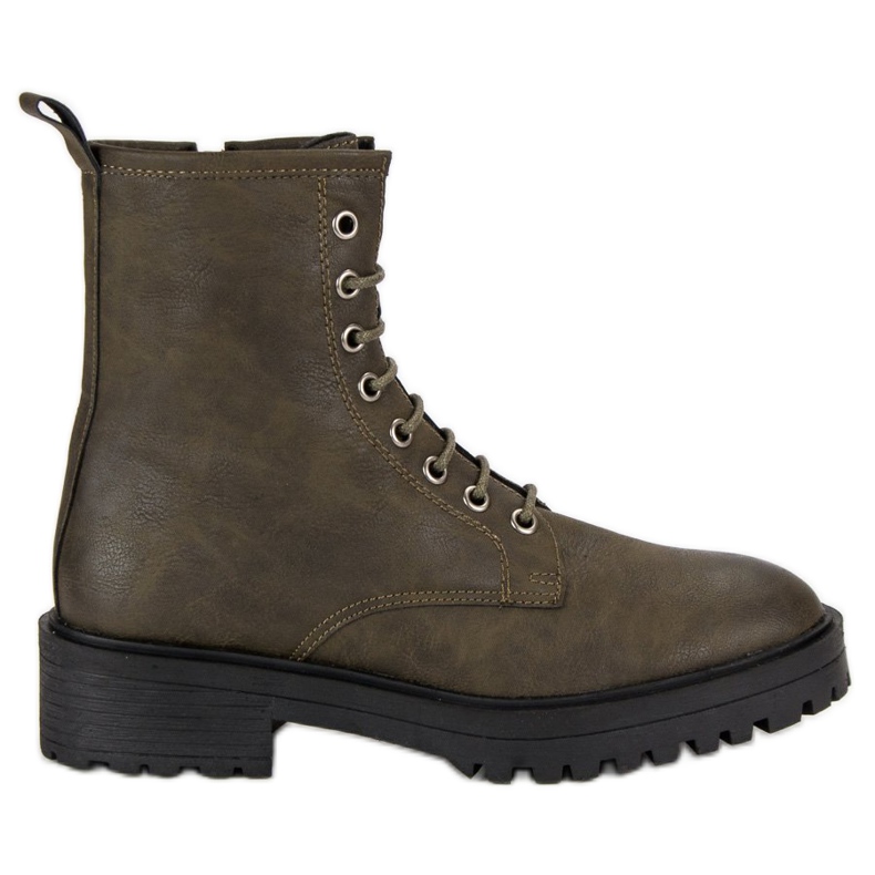 Corina Botas de trabalho elegantes verde