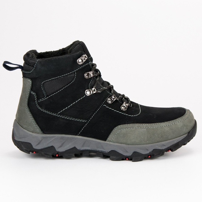 Original Walkman Shoes Sapatos De Trekking De Couro preto
