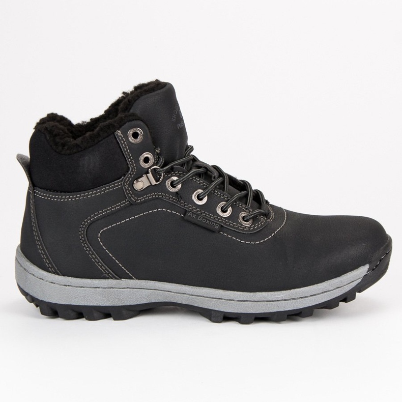 Ax Boxing Botas masculinas mornas preto