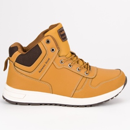 Ax Boxing Botas masculinas de camelo marrom amarelo