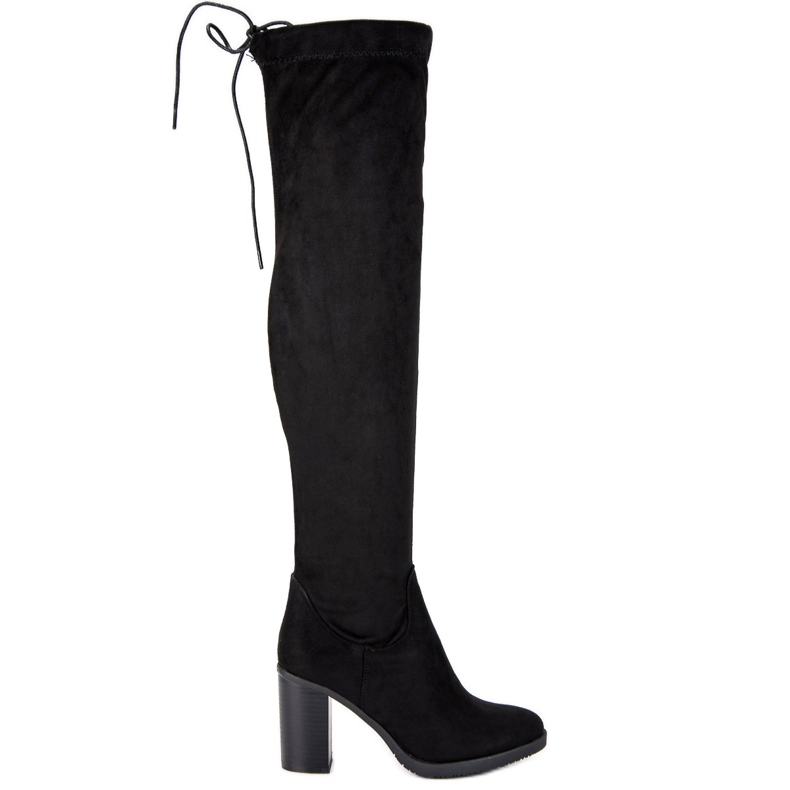 Seastar Botas acima do joelho no poste preto