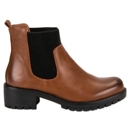 Botas Jodhpur elegantes da VINCEZA marrom