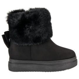 Botas de neve com pelo VINCEZA preto Botas de neve com pelo VINCEZA preto