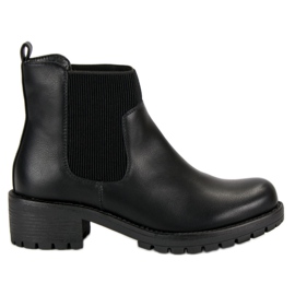 Botas Jodhpur elegantes da VINCEZA preto
