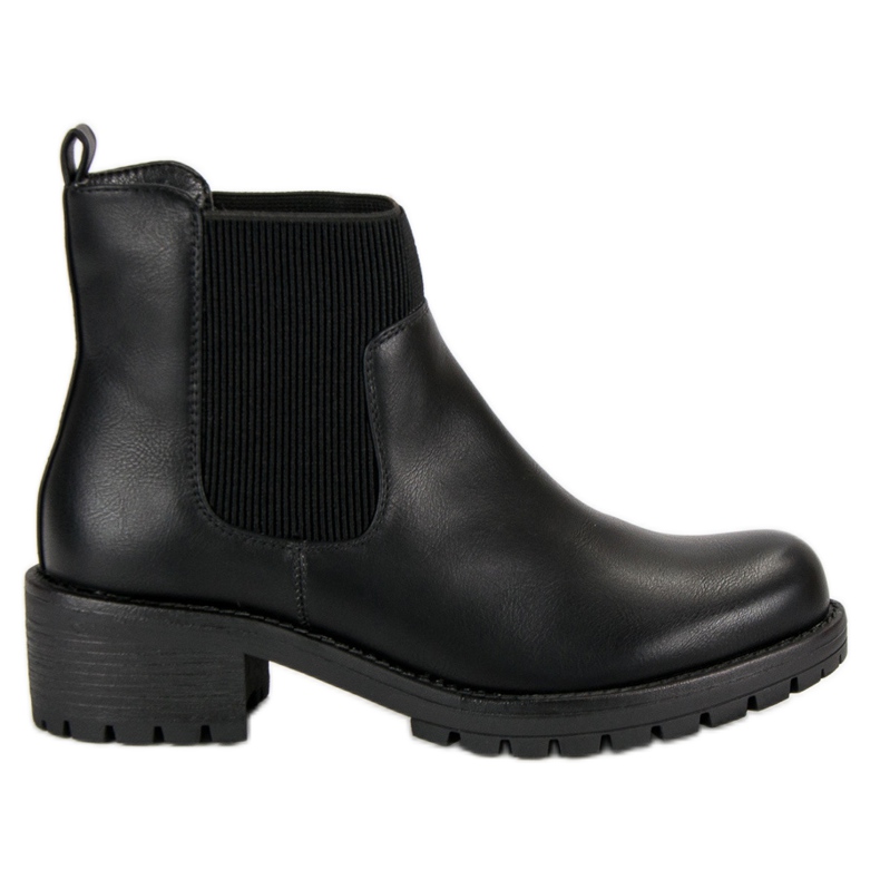Botas Jodhpur elegantes da VINCEZA preto