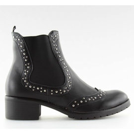 Botins com tachas pretas FC-H63 Preto