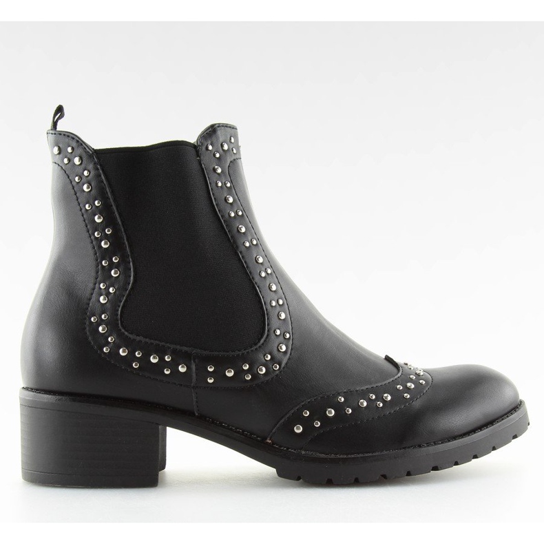 Botins com tachas pretas FC-H63 Preto