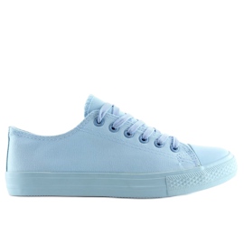 Tênis feminino monocromático azul NB176 L.BLUE