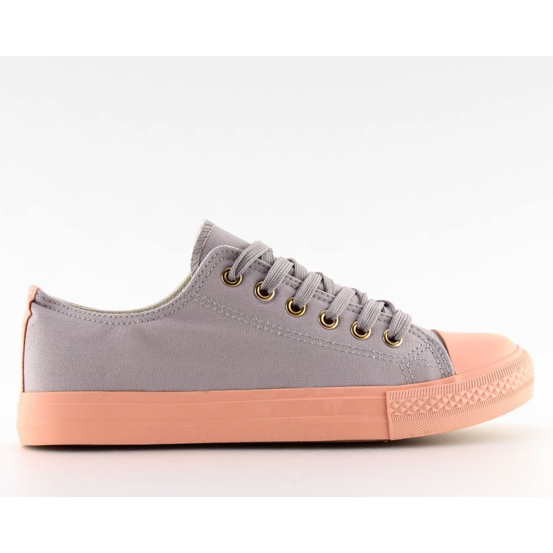 Tênis feminino cinza e rosa BL97P GREY / PINK