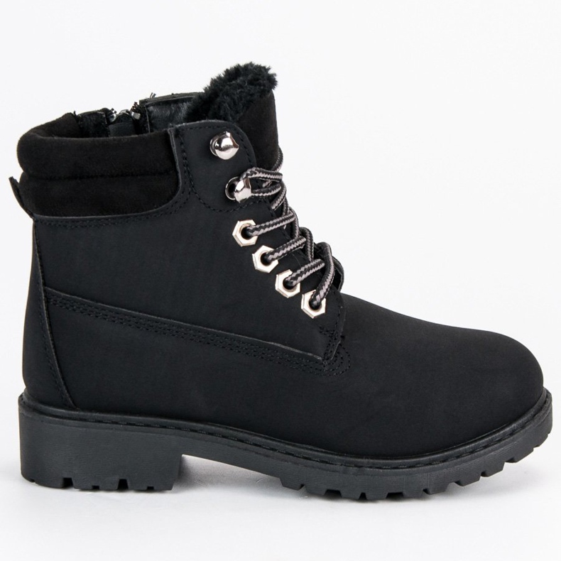 Calças com zíper infantil preto Calças com zíper infantil preto