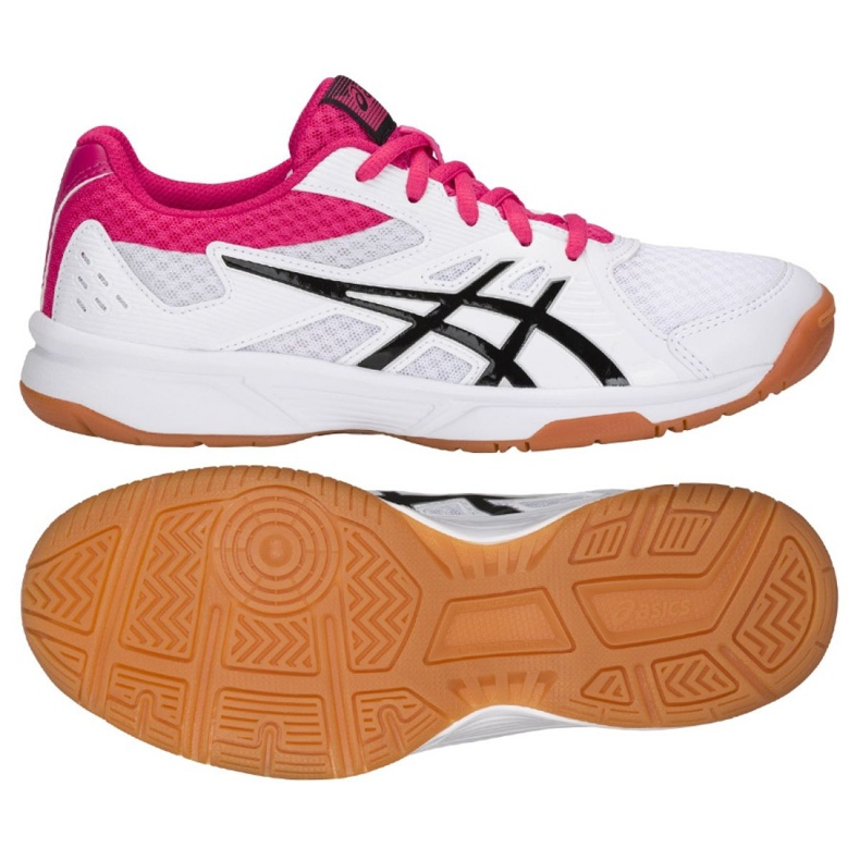 Tênis Asics Upcourt 3 W 1072A012-101 voleibol multicolorido branco