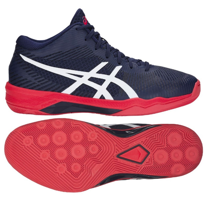 Tênis de voleibol Asics Volley Elite Ff Mt M B700N-400 azul marinho azul marinho